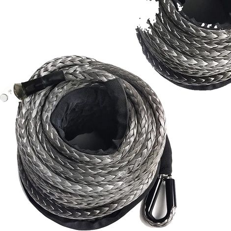 Cable para cabrestante, ligero, de alta resistencia, GRIS (1/2)
