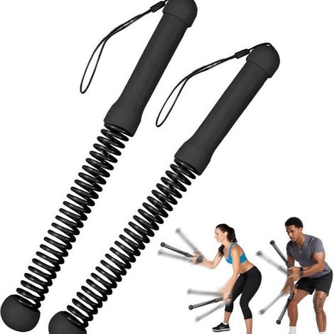 Kabellose Battle Ropes, ein unverzichtbares Heimfitnessgerät, geeignet für Männer und Frauen.