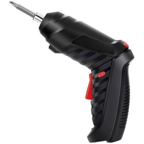 Perceuse Visseuse Sans Fil 3.6Nm, Visseuse Devisseuse 1800mAh 3.6V + 47 Accessoires, 2 Sens Rotation + Lampe LED, Câble Charge USB, Idéal pour Artisans, Installation de Meubles et Jouets(noir) (1/4)