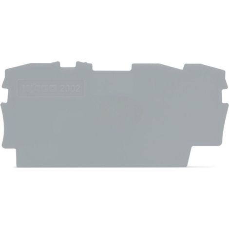 Wago Abschluss- und Zwischenplatte TOPJOB S 2002-1391, 0,8mm, Polyamid, Grau (1/3)
