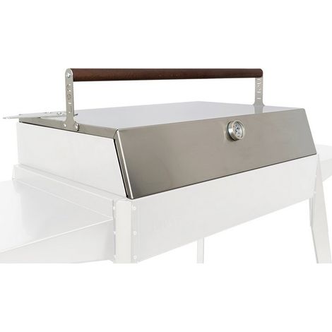 Couvercle pour barbecue ETNA, ETNA F, ETNA MAXI – Cuisson indirecte avec thermomètre intégré – Plaque de cuisson avec bouclier thermique – Lisa