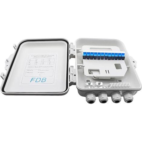 core fiber distribution box, FTTH fiber termination splitter box, suitable for indoor or outdoor use