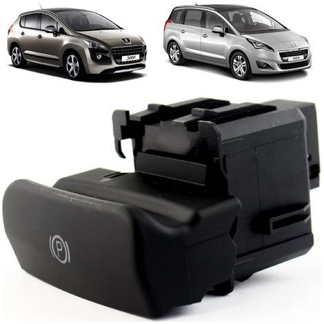 Handbremsknopf kompatibel mit Peugeot 3008 und 5008 (2009-2017) elektrische Steuerung - Feststellbremsknopf