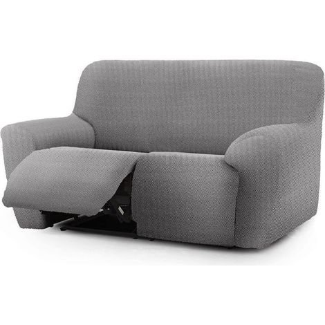 Copridivano 150-200 cm per recliner due posti colore grigio - Jaz (1/5)