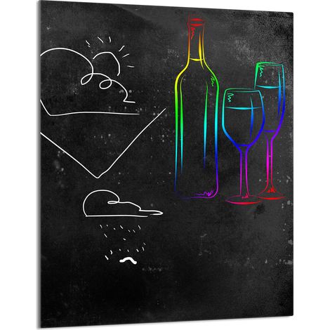 Glasschneidebrett 40x52 Schwarz (1/5)