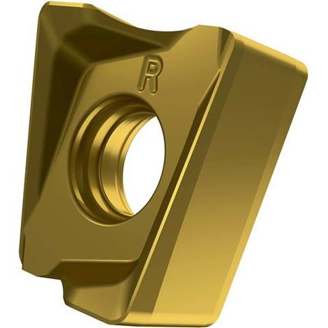 Fräswendeschneidplatte ISO LNGX 120508SR-R:M8330 D.4,5mm PVD beschichtet Gold (1/2)