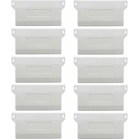 89 mm breite Sockelleiste für Vertikaljalousien (Einzelhandel), Zubehör aus PVC-Kunststoffplatten, 10-teiliges Set für Vertikaljalousien