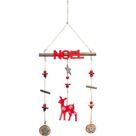 Hölzernes hängendes Weihnachts-Mobile 38 cm - Feeric lights & christmas