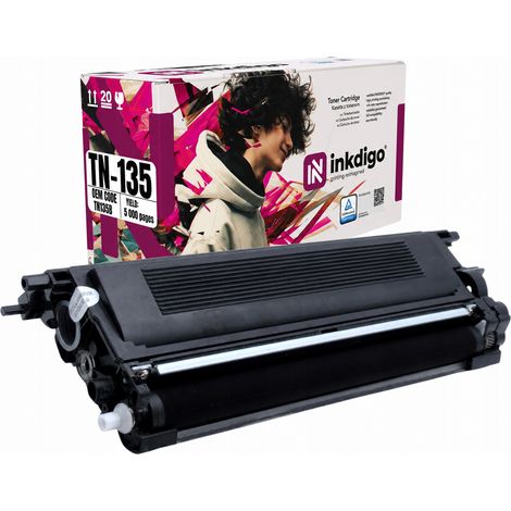 Toner Inkdigo TN135B compatibile con Brother DCP-9040CN HL-4040CDNLT, certificato TÜV. (1/5)