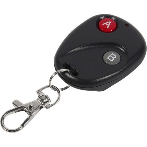 Télécommande Portail Garage 433MHz 2 Boutons Noir Sans Fil (1/5)