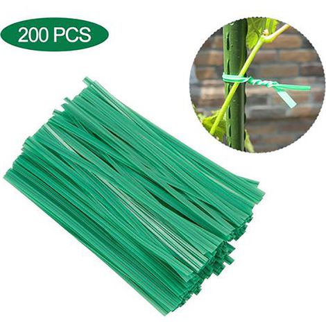 200 pièces attaches torsadées jardin, liens réutilisables pour sacs, fixation branches et fleurs, fil de palissage multifonction (1/5)