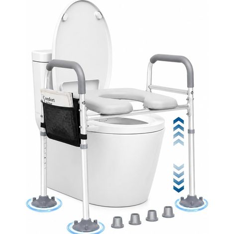 Rehausseur toilette adulte - rehausseur wc adulte, rehausseurs de toilettes, rehausseur de toilette adulte, rehausseurs de toilettes, wc abattant clipsable - S'adapte à toutes les toilettes (1/5)