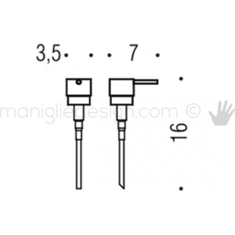 COLOMBO DESIGN Basic q ricambio erogatore spandi sapone cromato codice prod: B93780CR