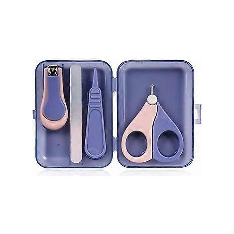 4-in-1 Babynagelset (lila)