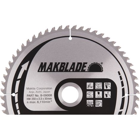 Makita Kreissägeblatt, MAKBLADE 250 x 30 mm, 60 Zähne (1/3)