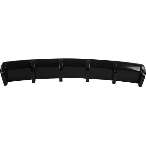 Aileron de diffuseur de pare-chocs arrière, séparateur de châssis, accessoire aérodynamique noir brillant universel pour voiture (1/5)