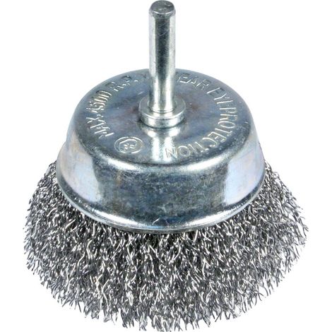 Spazzola a tazza con gambo da 63 mm ZN - E-561-6063