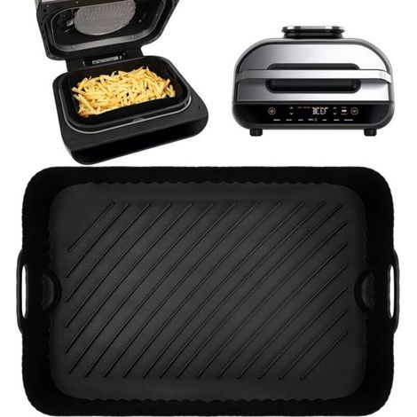 Doublure de friteuse à air en silicone pour barbecue Ninja Foodi MAX Health et friteuse à air ,grands doublures (1/4)