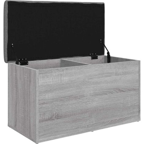 Storage Bench Grey Sonoma 82x42x45 cm Engineered Wood vidaXL (1/5)