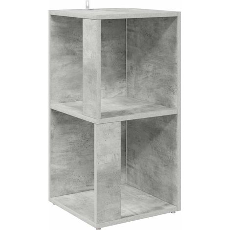 vidaXL Armoires d'angle 33 x 33 x 67 cm Bois d'ingénierie Gris béton