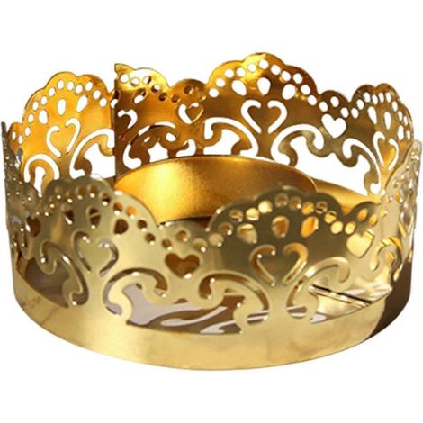 Bougeoir creux en métal, mini bougeoir décoratif, présentoir à bougies chauffe-plat de table pour mariage, fêtes, maison-Style B