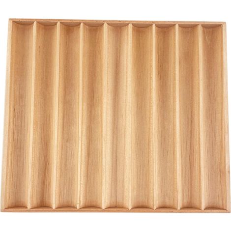 Spanish cedar cigar serving tray, 9-panel display case (1/5)