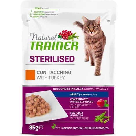 Trainer Gatto Sterilised Adult 300gr Prosciutto Crudo (1/2)