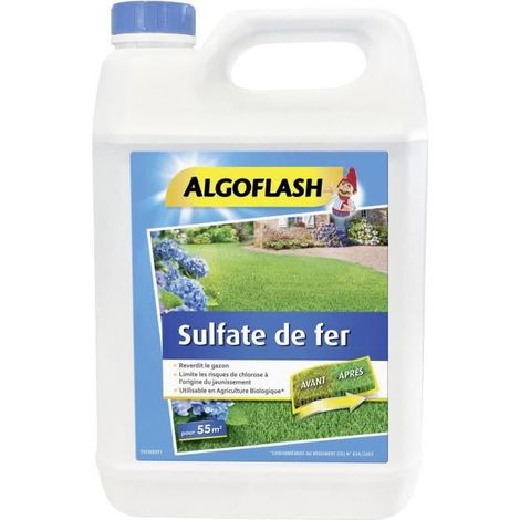 ALGOFLASH Sulfate de fer polyvalent ALGOFLASH 5L (1/3)
