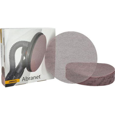 Mirka Abranet Ø 225 mm Grip Schleifstreifen P80/P120/P240, 25 Stück je nach Wahl, Körnung: K240 Körnung, Packungsinhalt: 25 Stück