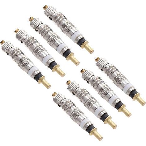 Kit de 8 valves de remplacement pour pneus de vélo, couleur argent. (1/5)
