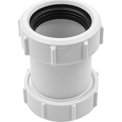 Tuyau d'évacuation Raccord de 1/2 Compression, connecteur de Tuyau Droit 40mm Compression adapté au Menuisier de Tuyau d'évacuation de Bain 1/2" (1/5)