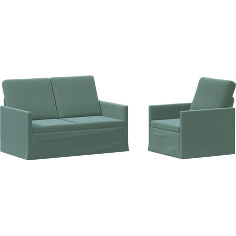 Juego de Sofá 2 pcs Verde Mar PWNEDBYLORD666YWH vidaXL (1/5)