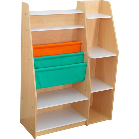 KidKraft Scaffale Portaoggetti Libreria in Legno per Bambini, Mobile Porta Giochi Bambini, Mobili per Camera da Letto e Sala Giochi per Bambini, 20309 (1/5)