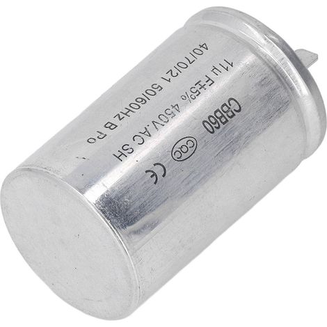 Condensateur de fonctionnement à deux broches CBB60 450V 11uf pour moteurs de machines à laver et pompes à eau. (1/5)