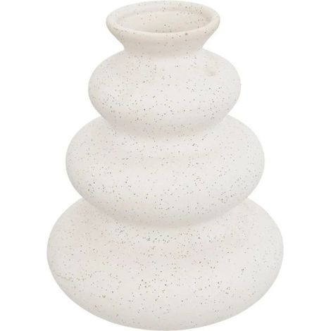 Vase en Céramique "Olme" 20cm Blanc (1/3)