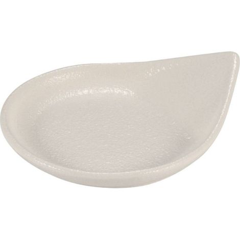 Le Coq Rupis Piattino bianco goccia set 6 stoneware 8x9,5 h 2,5 (1/2)
