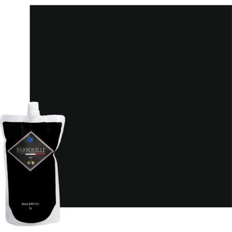 Pintura acrílica BARBOUILLE - Para paredes y techos - 1 L - Negro Maleficio