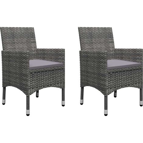 Maison Exclusive - Set Mobili da Pranzo per Giardino 3 pz Grigio (1/5)
