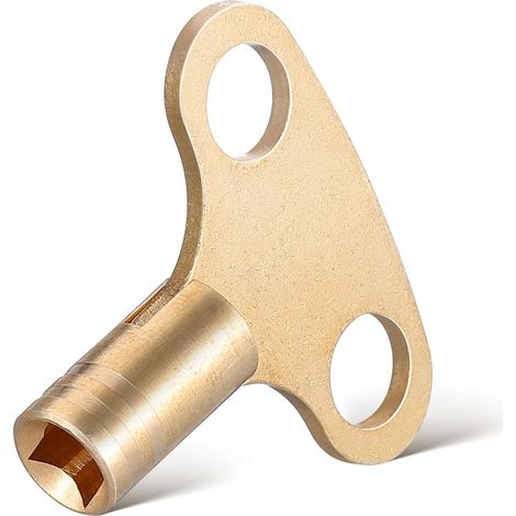 Clé d'Air Radiateur en Cuivre Compacte, Outil de Radiateur pour Système de Chauffage Domestique, Accessoire de Plomberie 1 Pièce pour Professionnels et Bricoleurs (1/5)