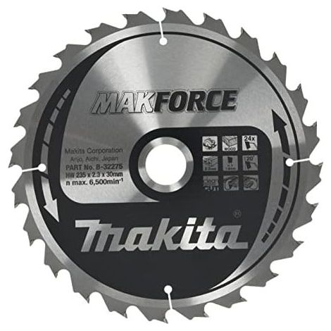 MAKITA B-32275 MAKFORCE for Wood 235mm x 30mm x 24T