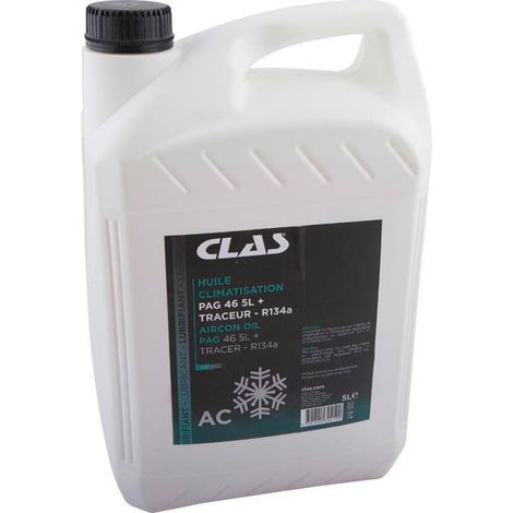 Huile climatisation pag 46 5l + traceur - r134a - CO 6152 - CLAS Equipements