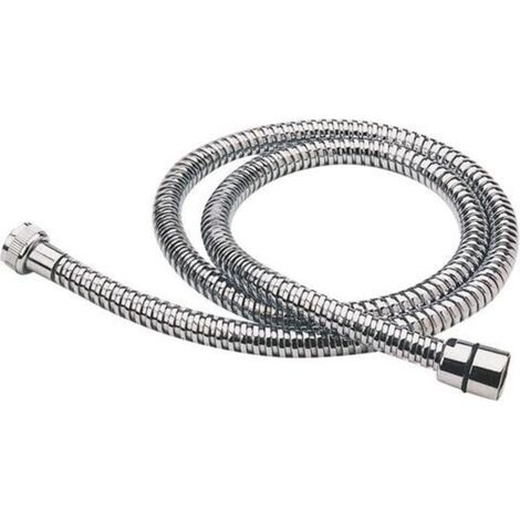 FLEXIBLE DOUBLE AGRAFAGE METAL CHROME A ECROU BLOQUANT