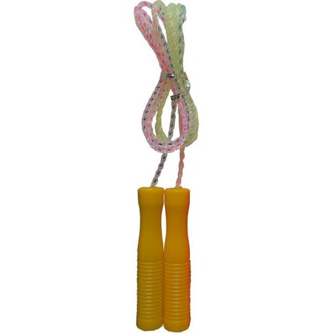 Marbueno Cuerda de Saltar Mango Plastico Color Amarillo 4mmx2,5m