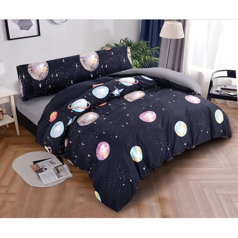 Juego de Funda Nordica para Cama 100% Microfibra de Poliester Suave - Funda Edredónes, Bajera y Funda de Almohada Cama 90 150x220, 135 220x220, 150 220x240, 180 240x260 cm (1/5)