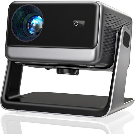 Vidéoprojecteur 4K Konsoefuly, Projecteur Vidéo Portable 4K 1080P, Netflix Officiel/Dolby, 1200 ANSI, Auto Focus/Keystone, 180° Rotation