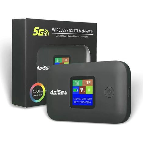 Portable 4G WiFi Mini Router for Middle East and America - A8-L Iron Gray Screen 4G/5G (Americas Version) (1/3)