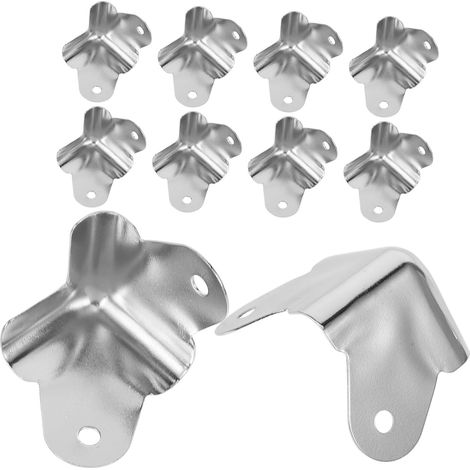 Protections d'angle métalliques pour enceintes et bagages, lot de 10 (1/5)