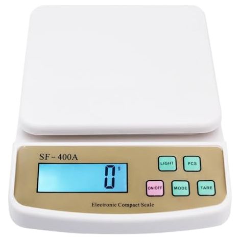Digitale Präzisions-Küchenwaage 5 kg/1 g mit hintergrundbeleuchtetem LCD-Bildschirm, ideal zum Wiegen von Obst (5-kg-Modell).