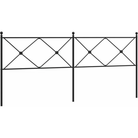 Tête de lit,Panneau décoratif métal noir 200 cm CFW9916506 (1/5)