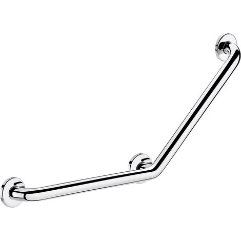 Delabie – Barre de maintien coudée 135° Ø 32 – Inox 304 poli brillant – Dimensions 400x400 mm – Testée à plus de 250 kg